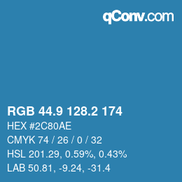 Color code: RGB 44.9 128.2 174 | qconv.com