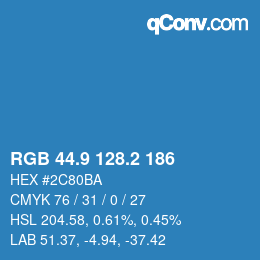 Color code: RGB 44.9 128.2 186 | qconv.com