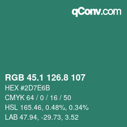 Color code: RGB 45.1 126.8 107 | qconv.com