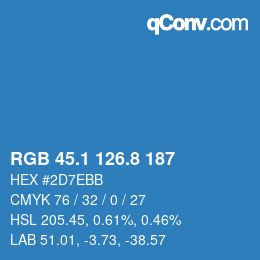 Color code: RGB 45.1 126.8 187 | qconv.com