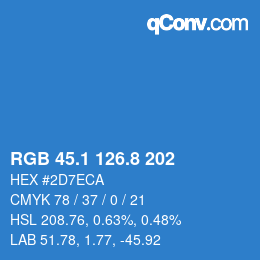 Color code: RGB 45.1 126.8 202 | qconv.com