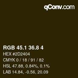 Color code: RGB 45.1 36.8 4 | qconv.com