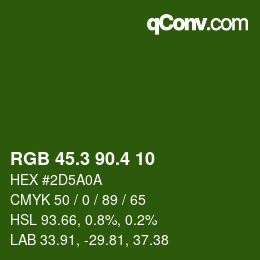 カラーコード: RGB 45.3 90.4 10 | qconv.com