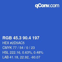 カラーコード: RGB 45.3 90.4 197 | qconv.com
