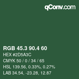 カラーコード: RGB 45.3 90.4 60 | qconv.com