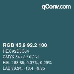 カラーコード: RGB 45.9 92.2 100 | qconv.com
