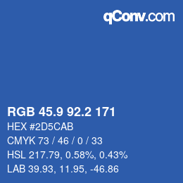 Color code: RGB 45.9 92.2 171 | qconv.com