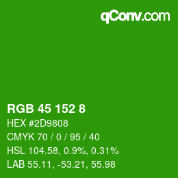 Color code: RGB 45 152 8 | qconv.com