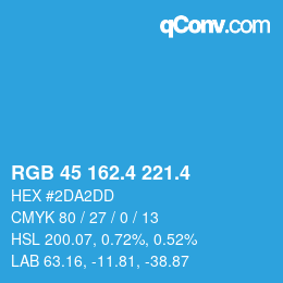 カラーコード: RGB 45 162.4 221.4 | qconv.com
