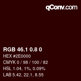 Color code: RGB 46.1 0.8 0 | qconv.com