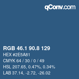 Color code: RGB 46.1 90.8 129 | qconv.com