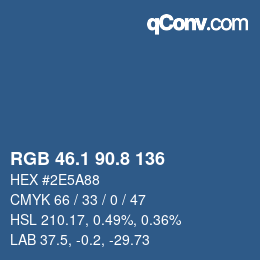Color code: RGB 46.1 90.8 136 | qconv.com