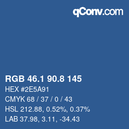 Color code: RGB 46.1 90.8 145 | qconv.com
