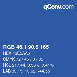 Color code: RGB 46.1 90.8 165 | qconv.com