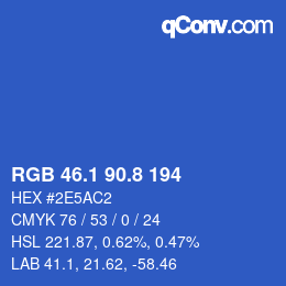 Color code: RGB 46.1 90.8 194 | qconv.com