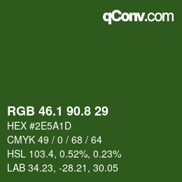 Color code: RGB 46.1 90.8 29 | qconv.com