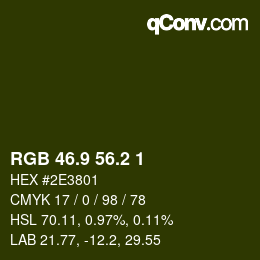 Color code: RGB 46.9 56.2 1 | qconv.com
