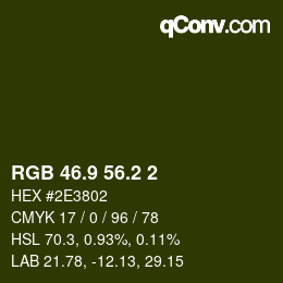 カラーコード: RGB 46.9 56.2 2 | qconv.com
