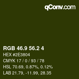 カラーコード: RGB 46.9 56.2 4 | qconv.com