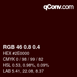 カラーコード: RGB 46 0.8 0.4 | qconv.com