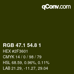 カラーコード: RGB 47.1 54.8 1 | qconv.com