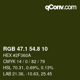 Color code: RGB 47.1 54.8 10 | qconv.com