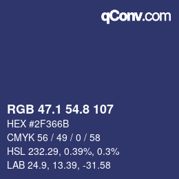 Color code: RGB 47.1 54.8 107 | qconv.com