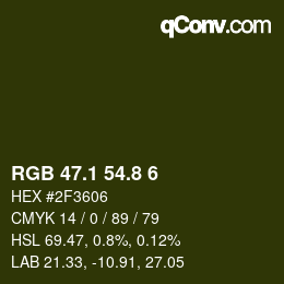 Color code: RGB 47.1 54.8 6 | qconv.com