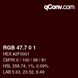 カラーコード: RGB 47.7 0 1 | qconv.com