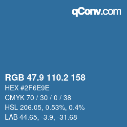 Color code: RGB 47.9 110.2 158 | qconv.com