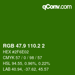 カラーコード: RGB 47.9 110.2 2 | qconv.com
