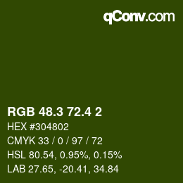 カラーコード: RGB 48.3 72.4 2 | qconv.com