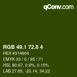 Color code: RGB 49.1 72.8 4 | qconv.com