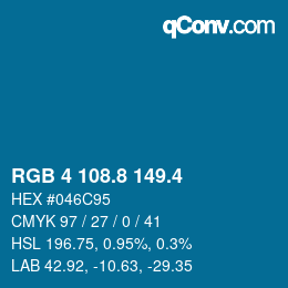 カラーコード: RGB 4 108.8 149.4 | qconv.com