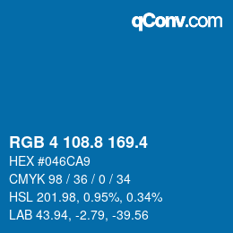カラーコード: RGB 4 108.8 169.4 | qconv.com