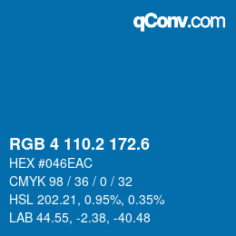 カラーコード: RGB 4 110.2 172.6 | qconv.com