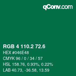 カラーコード: RGB 4 110.2 72.6 | qconv.com