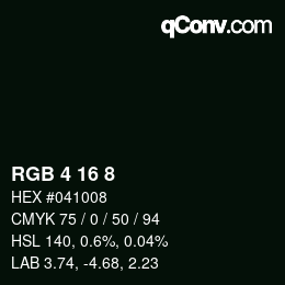 Color code: RGB 4 16 8 | qconv.com