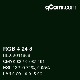 Farbcode: RGB 4 24 8 | qconv.com