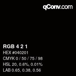 Color code: RGB 4 2 1 | qconv.com