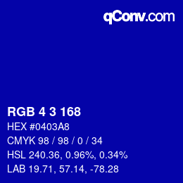 Color code: RGB 4 3 168 | qconv.com
