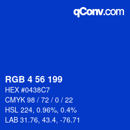 Color code: RGB 4 56 199 | qconv.com