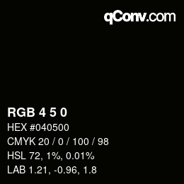 カラーコード: RGB 4 5 0 | qconv.com