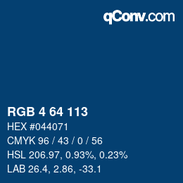 Código de color: RGB 4 64 113 | qconv.com