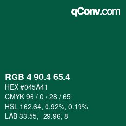 カラーコード: RGB 4 90.4 65.4 | qconv.com