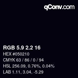 Color code: RGB 5.9 2.2 16 | qconv.com