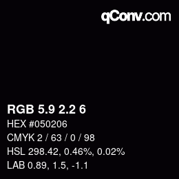 Color code: RGB 5.9 2.2 6 | qconv.com