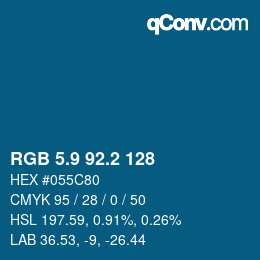 Color code: RGB 5.9 92.2 128 | qconv.com