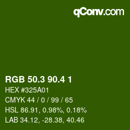 カラーコード: RGB 50.3 90.4 1 | qconv.com