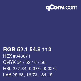 Color code: RGB 52.1 54.8 113 | qconv.com